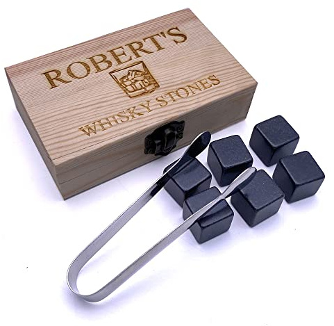Personalised Whisky Stones | Whiskey Gift Set | Gift Sets For Men | Ice Cubes