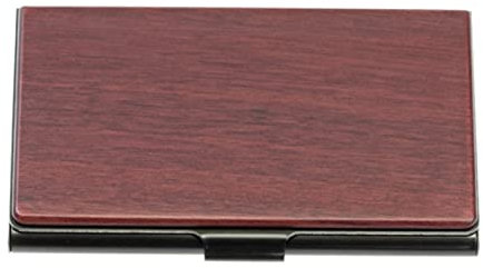 sararui Visitenkartenetui Visitenkarteninhaber Visitenkartenkoffer-Geschäftsname-Karten-Fall-Karten-Kasten-Halter-Geldbörse für Männer-Holz Visitenkartenhalter (Color : D)