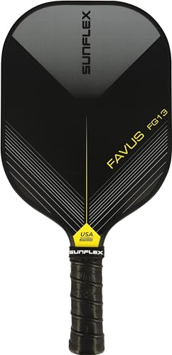 Sunflex® Pickleball Schläger Favus FG13 | Pickleball Paddels |mit Glasfaser überzogener Schläger Racket bat | robust & hochwertig | Trendsport für alle Altersgruppen | für angehende Profispieler