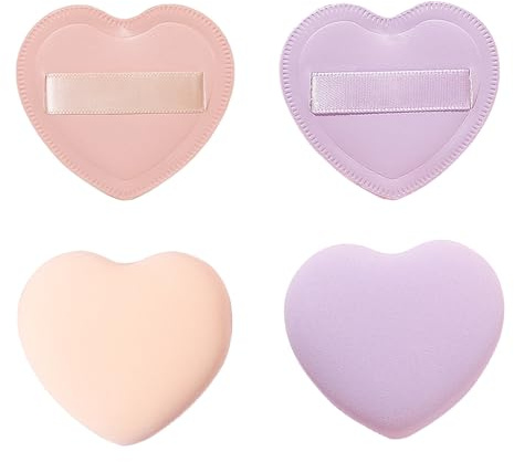 JCUGSBS 4 Pièces，Grande éponge de maquillage, mélangeur de maquillage super doux pour appliquer rapidement le maquillage en 3 secondes, outil de maquillage humide et sec