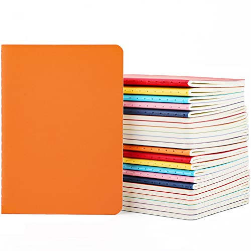 Yarotm Notizbuch A6 Kariert - 24 Stück 6 Farben Notizbücher 10x14cm - 100GSM Kariert 5mm Papier Notebook A6 Softcover - 60 Seiten Tagebuch Notizblock - Notizbuch Klein Reisetagebuch