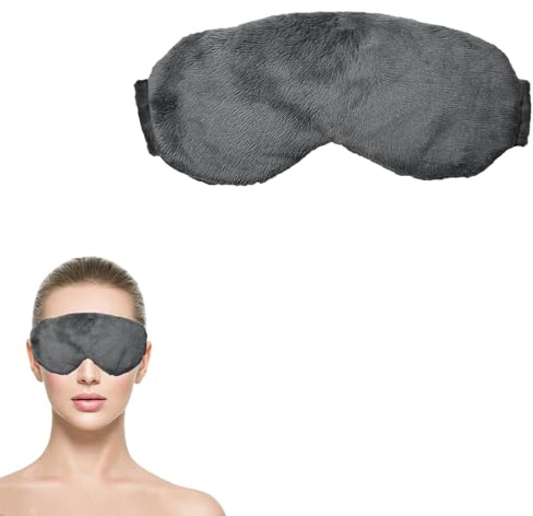 Antifaz para dormir:Antifaz para Dormir con Compresas de Microondas - Frío y Caliente, y ayudar a dormir.paquetes de semillas para microondas para ojos que contienen lavanda natural y otras semillas.