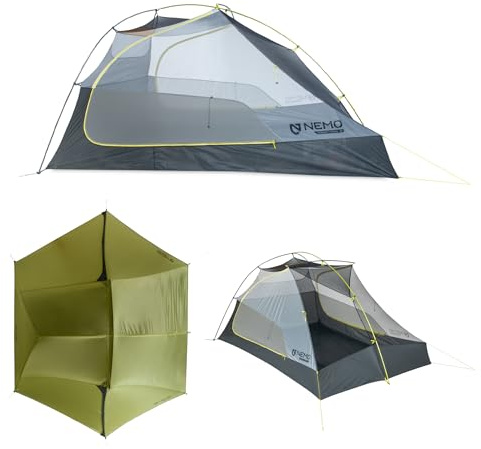NEMO Equipment Hornet OSMO Ultralight Backpacking Tent - Birch Bud/Goodnight Gray - 3-Person
