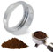 Anello Dosatore per Caffè in polvere - 51 mm Caffe Imbuto Dosatore magnetico in alluminio ideale per filtri da 51 mm migliora la precisione con il pratico Dosatore Caffè in Polvere(argentato)