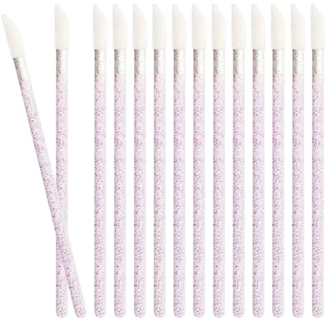 50 Stück Einweg-Lippenpinsel,Lippenstift Stab Applikator Lipgloss Concealer Pinsel Lippenapplikator Werkzeug (CSB-Violet-1)
