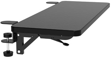 prolunga per scrivania per computer,Prolunga Ergonomica Scrivania,vassoio per tastiera pieghevole di grandi dimensioni a 90 gradi da 64x24 cm,tavolo da cucina e ufficio salvaspazio