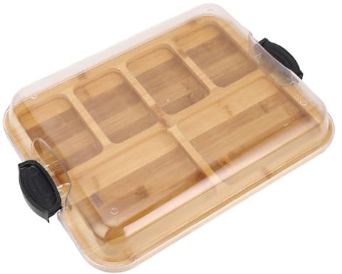 Generic Carta di Salumi con Coperchio, Tavolo Formaggio Portatile per Cucina