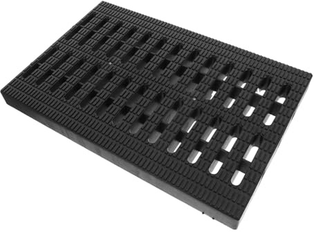 jojofuny Outdoor Drain Grate Cover 20x30x2.5cm Black Plastic Sewer Drain Grate for Kitchen and Yard Trench Accessory