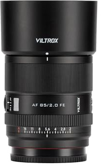 VILTROX 85mm F2 EVO FE Lens, AF 85mm f/2 FE for Sony E-Mount, Full Frame Portrait Lens for Sony FE a7iv a7c ii a7rv a9ii zve1 fx3 zv-e10 ii a6700 a6600