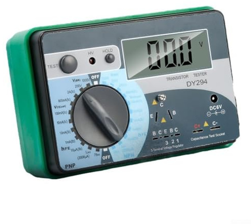 Probador del transistor de Digitaces, instrumento de prueba del parámetro de DC para el análisis de componentes electrónicos y la reparación de la placa de circuito