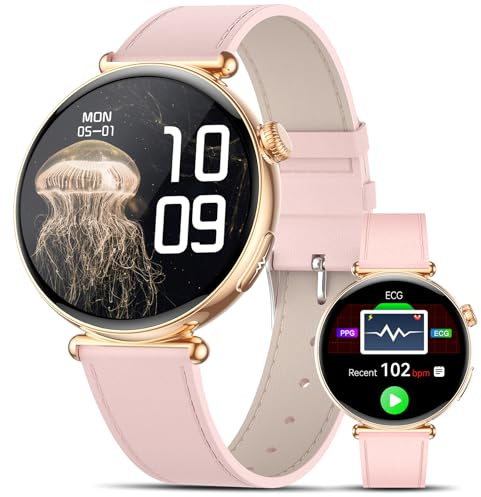 2026 Nuovo AI-GPT Smartwatch Donna ECG/Pressione Sanguigna/Sonno/Emozioni/Fatica/BMI,1.32 AMOLED Elegante Orologio Salutare con Funzione Telefono/SOS,24h Cardiofrequenzimetro/SPO2/Lipidi/Acido Urico