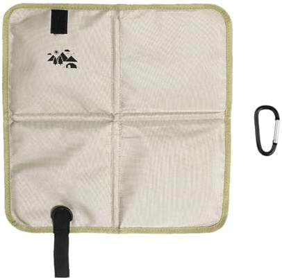Keenso Cojín para Sentarse Cojín para Acampar de Tela Oxford con Espuma EPE de 1 Cm Asiento Plegable para Senderismo de 37 X 35 Cm Estera Portátil Liviana para Mochileros, Viajes, Pesca, Estadio,