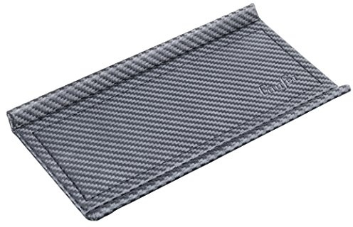 Läufer 31059 Concerto Federschale aus Leder, Echt Leder, schwarz, carbon, Ziernaht silber, Handgefertigt aus Echtleder in Deutschland, Stiftablage aus Leder
