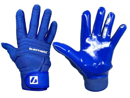 BARNETT FLG-03 Blau American Football Handschuhe Linemen Profi, OL,DL (S)