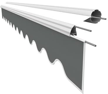 Leudus Markisen Volant Markisenbespannung Sonnenschutz Ersatzstoffe SPD008 Sonnenmarkise fertig genäht, 5x0.21m