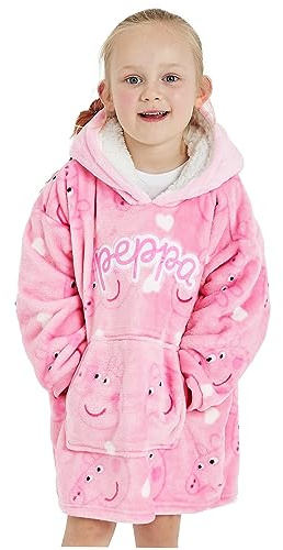 Peppa Pig Sudadera con capucha personalizada para niñas, forro polar suave de gran, Peppa Pig, 4-6 años