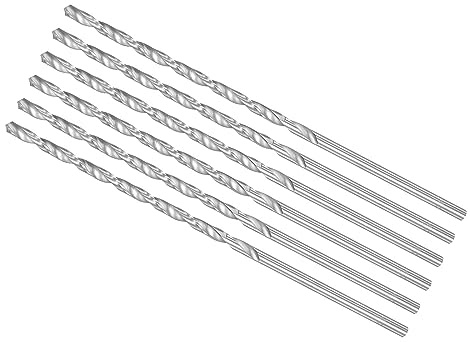 CoCud Extra Langer Spiralbohrer Bohrer 4.2mm Bohrer Durchmesser 160mm Gesamt Länge Hoch Geschwindigkeit Stahl Drehbohrer - (Anwendung: für Kupfer Metall Holz Aluminium) 6Stk