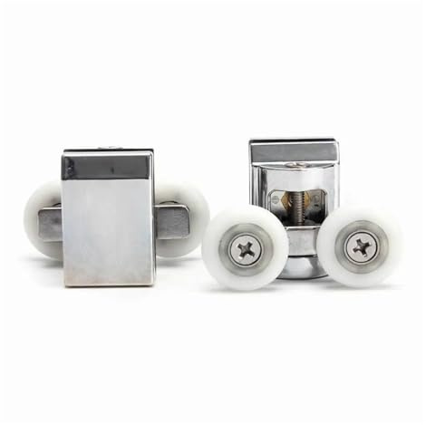 2 pattini for ruote superiori con doppia porta scorrevole in vetro for doccia scorrevole, fai da te, 23 mm