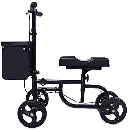 Standard Walkers Fußfraktur Lauflernhilfe für ältere Menschen Senioren Faltbarer Rollator Walker mit Aufbewahrungstasche und Rädern Feststellbare Bremsen Erwachsene Rehabilitationstraining