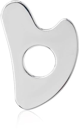 liuchanghe Gua Sha Edelstahl, Gua Sha Stein Gesichtswerkzeug, Guasha Scraping Massage Tool, für Gesicht, Augen, Hals, Körper