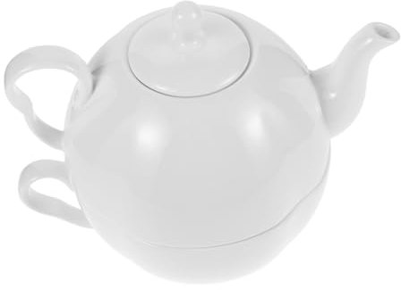 Cabilock Elegante Set da tè in Porcellana Bone China Teiera E Tazza con Finiture in Stile Inglese per Il tè in Fiore per Uso Domestico