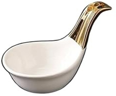 CYairong-22 Salsera Mini Jarra de cerámica for Crema, Salsera, Jarra de Porcelana for Servir Jarabe, Jarra for Leche, café y Crema, dispensador con asa Dorada Salsera(25ml)