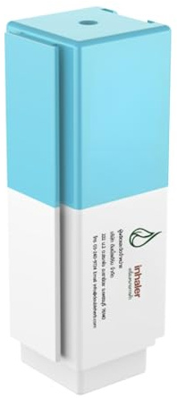 DUMBLE Pocket Inhaler Inalatore nasale con innovativo sistema a incastro, olio essenziale Yadom Thai, penna profumata per aromaterapia (blu)