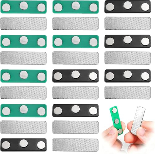 FENGCHUANG 12 Pares Cortinas con Cierre Magnético, Placas de Identificación con Imán de 3 Puntos, Clips Magnéticos para Cortina para Cortinas Opacas