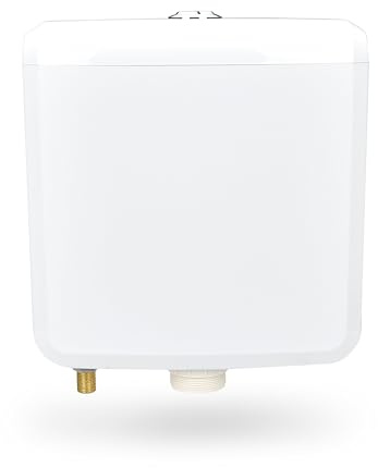 LavaTap – FlushDaddy Dual Flush Compact Cistern – Slimline Toilet Cistern with Dual Flush Valve & Fill Valve – 6L / 3L Adjustable Flush – Bottom Entry Inlet for Low Level Toilet Pan – WRAS Approved