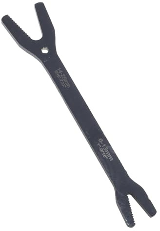 Guaber Chiave multifunzione 6-25 mm Chiave a doppia estremità aperta per testa regolabile seghettata V-Groove 250mm Chiave aperta