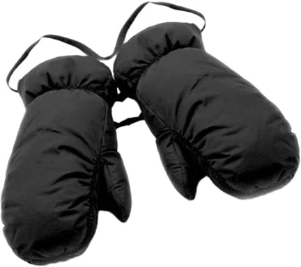 FerneeButy Daunenhandschuhe zum Skifahren, Schneemobilfahren, Radfahren, leicht, warm, thermisch, kaltes Wetter, Winter, Schneehandschuhe mit Nackenband