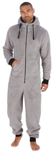 Undercover Mens Snuggle Fleece Onesie 31B2186 Grey L-XL