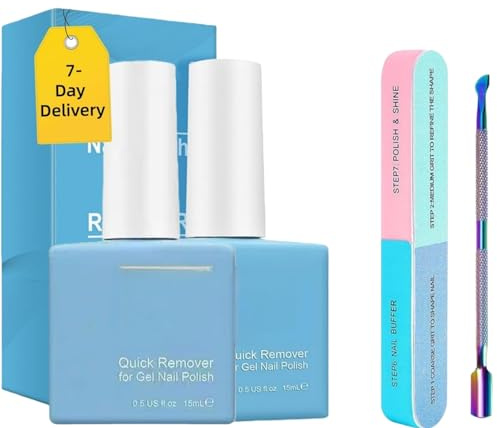 2 PCS Remover Solvente Per Smalto Semipermanente, Levasmalto per Unghie, remover gel unghie Compatto e portatile, Adatto agli appassionati di nail art fai da te, Rimuovere in 3-5 minuti