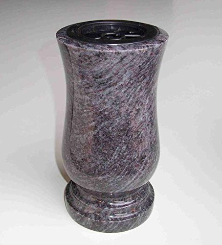 designrab Vase funéraire en granit bleu orion/bleu vizag - Taille XL