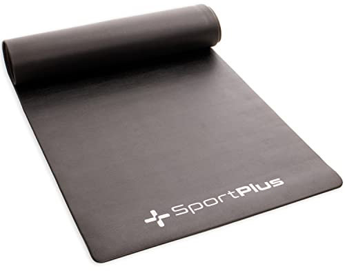 SportPlus Bodenschutzmatte für Laufbänder, Rudergeräte, Heimtrainer & Crosstrainer, schadstoffgeprüft, strapazierfähig, Maße ca. 200x90x0,6cm (LxBxH)