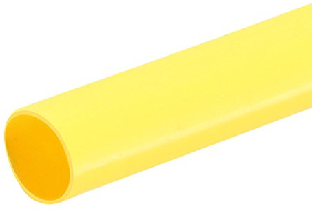 sourcing map Heat Shrink Tubing 4mm Dia 2:1 Heat Shrink Tube Wrap Cable Sleeve 1m Yellow