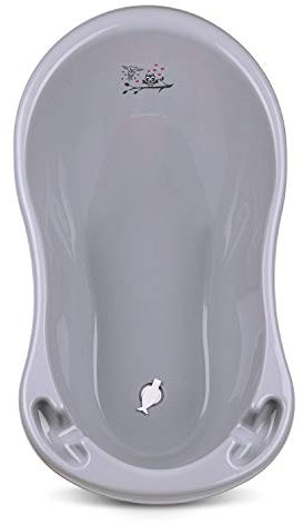 Babykajo Baby Badewanne mit Stöpsel – Baby Wanne aus BPA freiem Plastik und 86 cm Länge