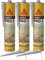 Sikaflex-PRO-3 witterungsfester Dichtstoff; Dichtmasse, 300ml, 3er Set + Spitzen