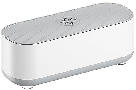 iardey Nettoyeur à ultrasons portable rechargeable avec fonction germicide UV pour nettoyer les bijoux,les lunettes,les montres, les têtes de rasage, les bagues,les boucles d'oreilles,les colliers