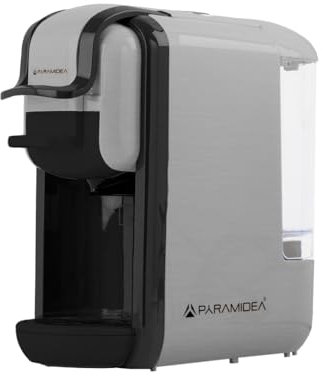 PYRAMIDEA Macchina per Caffè 3 in 1 Compatibile con Nespresso Dolcegusto e Cialde Bevande Fredde da 0,6L Silver ICP310S