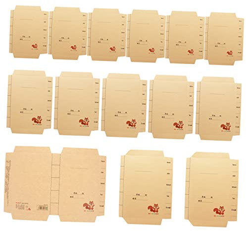 DIYEAH Kraftpapier Buchcover 30 Stück Braun Papier Buchfilm Mit Dekoration Schulbedarf Buchschutz Für Grundschule