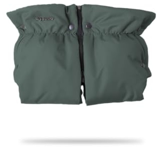 my junior® ThermoWool Handmuff 100% Schurwolle, reflektierend, wasserabweisend (Forest Haven)