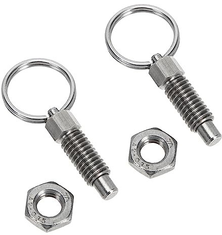 Holibanna 2stücke Federstift Aus Rostfreiem Stahl Mit Federstößel Und Federverschluss Für Mechanisches Zubehör Langlebig Und Stabil