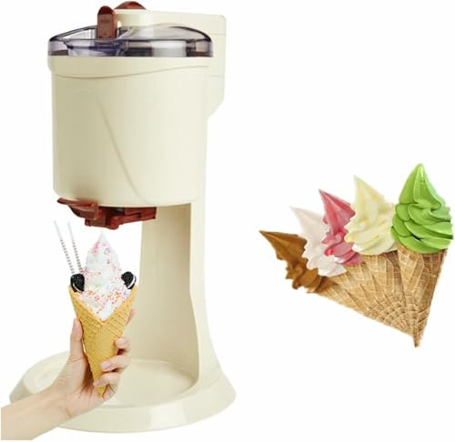YGHBFRSZ Yogurt Mr Whippy Ice Cream Makers, Soft Ice Cream Machine, Home DIY Kitchen Automatic Mini Fruit Soft Serve Ice Cream Machine for DIY Kitchen Fast