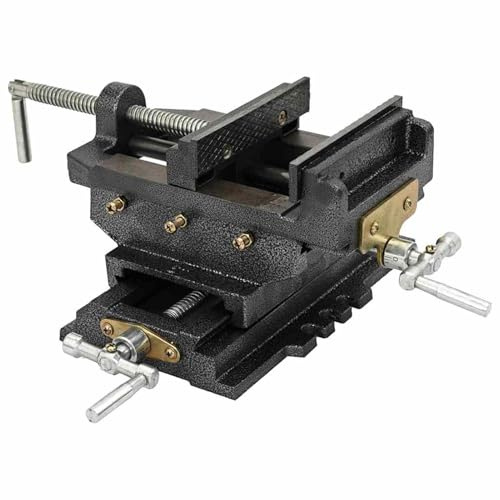 Tidyard Manually Operated Cross Slide Drill Press Vice 150 mm Vise Model145385