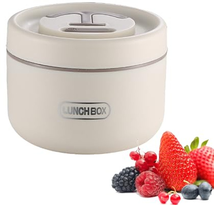 Contenitore termico per il pranzo in acciaio, contenitore sottovuoto per alimenti, robusto barattolo a prova di perdite, design a bocca larga, pratico contenitore termico per il pranzo caldo e
