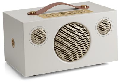 Audio Pro C5 MkII W Enceinte sans fil multiroom 40 W Amplificateur classe D, AirPlay 2, Google Cast, Spotify Connect, Bluetooth 4.2, sortie caisson de basses (Dune classique)