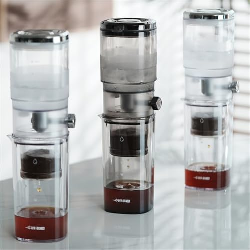 FUANA Cafetera de goteo en frío con goteo de velocidad uniforme, material PCTG, filtro de alta densidad, 31,5 x 8,5 cm, para preparar café helado suave, utensilios de cocina