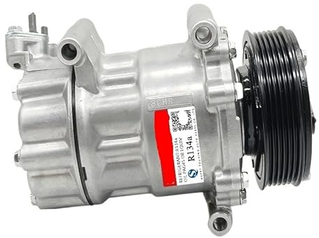 X psblty Compatible For Sanden， Sd6v12 Mini Air Conditioner Compressor ，Compatible For ，Cooper R55 R56 R57 64529223392 64526942501 64522758145 64522758433，A/C