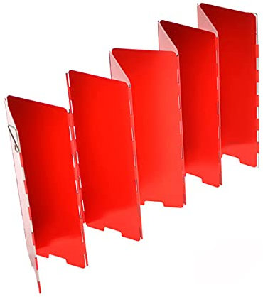 Vinnykud Faltbar Aluminium Windschutz 10 PCS Windschutz für Gaskocher/Campingkocher
